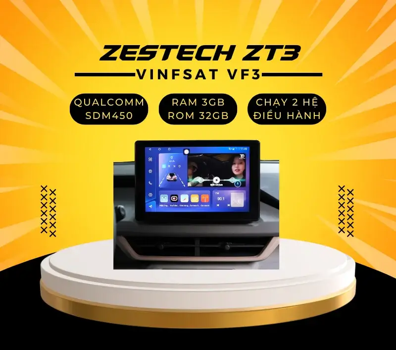 Màn Hình Android Zestech ZT3 Vinfast VF3